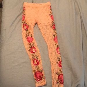 Lace Crochet Leggings